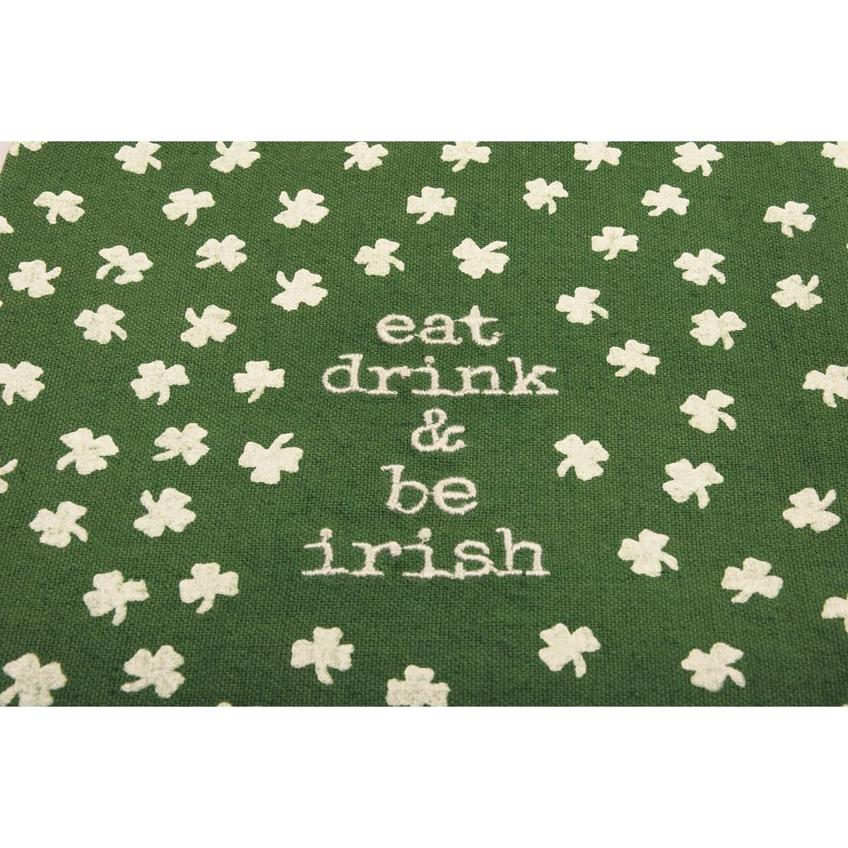 Primitives by Kathy Eat Drink & Be Irish Dish Towel