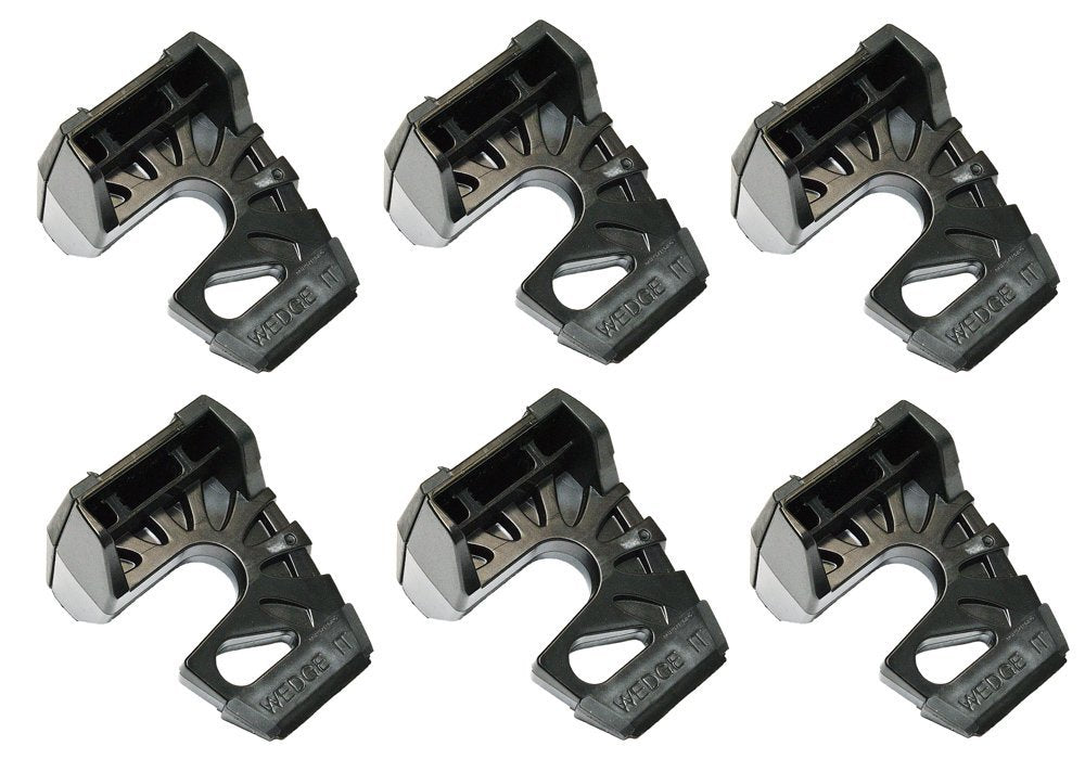 Wedge-It - The Ultimate Door Stop - Black (6 Pack)