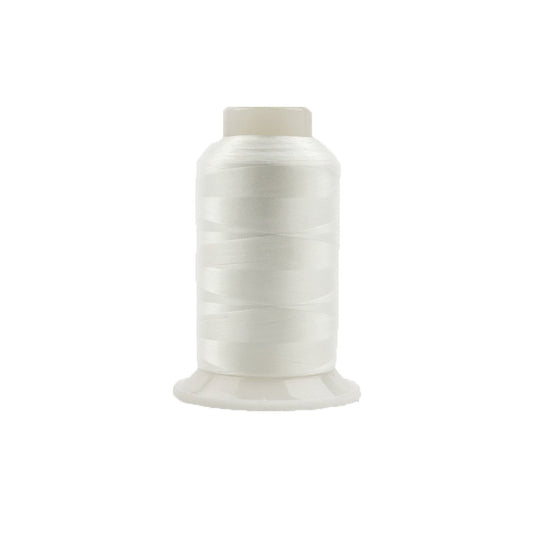 WonderFil, Specialty Threads, InvisaFil, 2-Ply Cottonized Soft Polyester, Silk-Like Thread for Fine Sewing, 100wt - White, 2500m