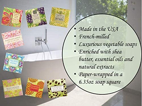 VFFWBB Greenwich Bay Cleansing Spa Soap, Shea Butter, and Cocoa Butter. No Parabens, No Sulfates 6.35 Oz. (3 Pack) … (Cucumber Olive Oil)