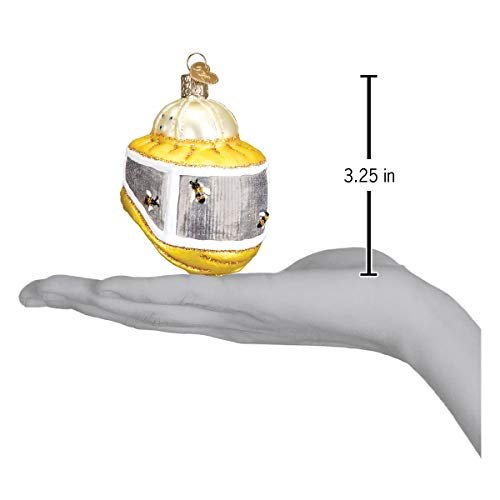 Old World Christmas Ornaments: Bee Collection Glass Blown Ornaments for Christmas Tree, Beekeeper Hood