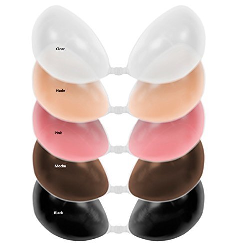 Nubra Women's Silicone Adhesive Bra, Nude, A