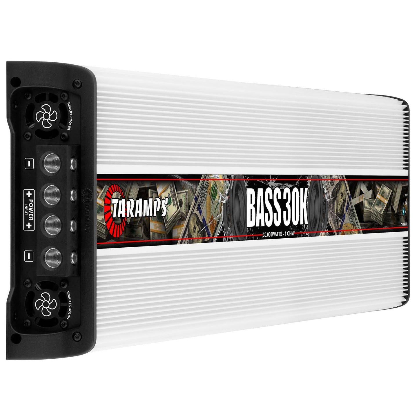 Taramps Bass 30k 1 Ohm 1 Channel 30000 Watts RMS Class D Monoblock Digital Car Audio Amplifier with Crossover, Low/High Pass, Bass Boost, Gain Control, Bass30k, Great Performance for Subwoofers
