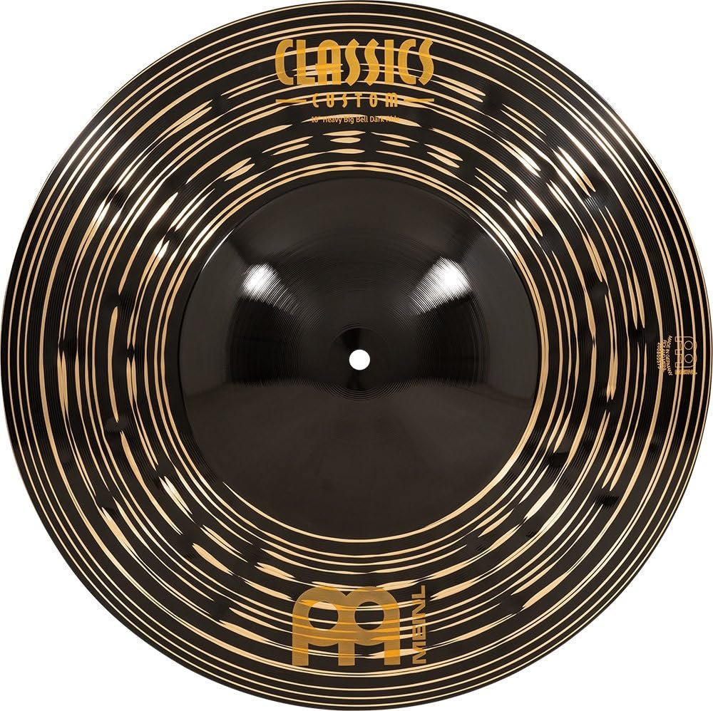 Meinl Cymbals Classics Custom Heavy Dark 18" Big Bell Ride Cymbal for Drum Set — Made in Germany — B12 Bronze, 2-Year Warranty, (CC18HBBDAR)