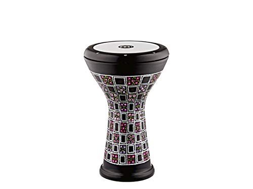 Meinl Percussion Aluminum Painted Doumbek Egyptian Goblet Drum, Hand Engraved — Made in Turkey — Synthetic Head, 2-Year Warranty (HE-3039)