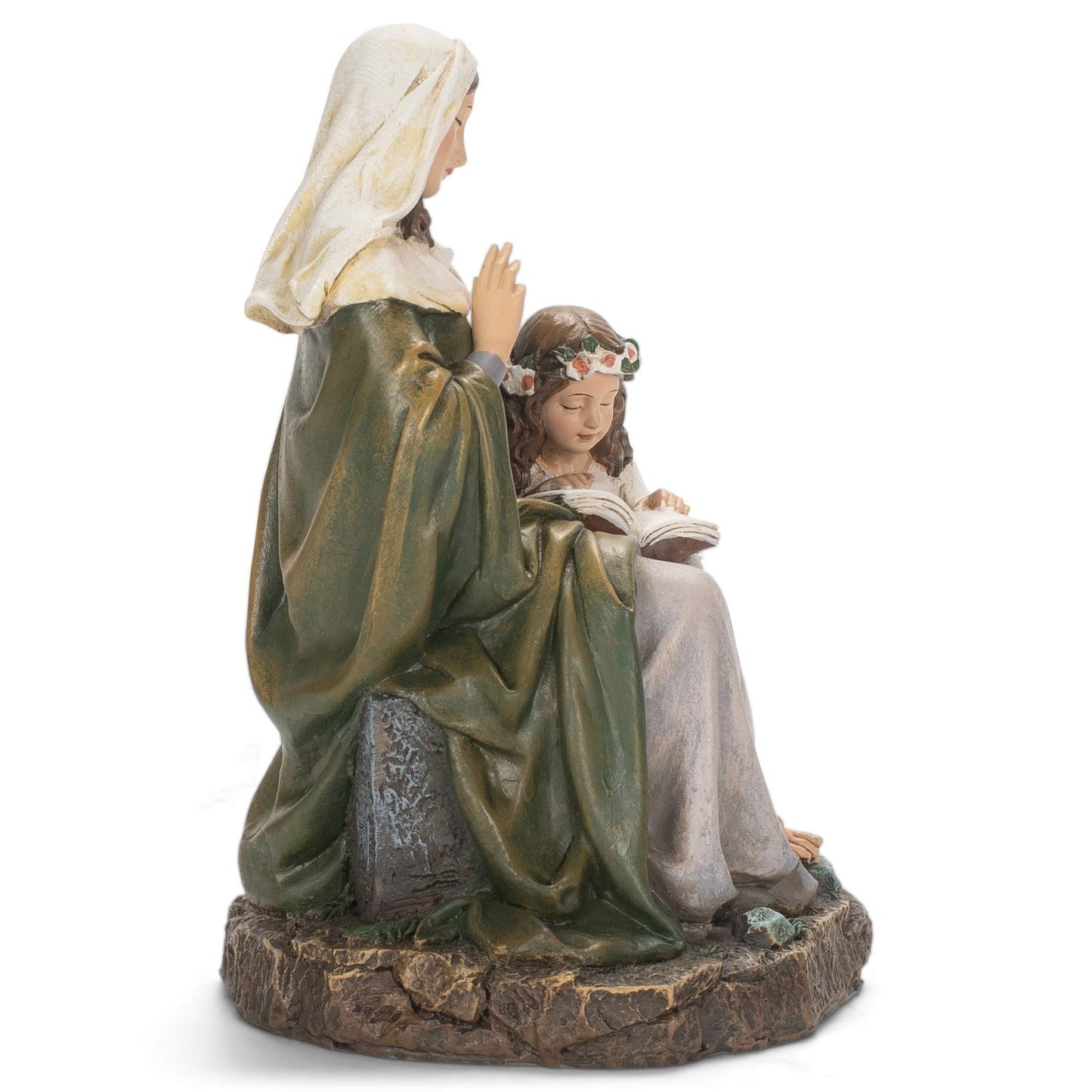 Joseph's Studio by Roman – 7" St. Anne Figurine, Religious Home Décor Statue, Devotional Gift for Prayer & Inspiration