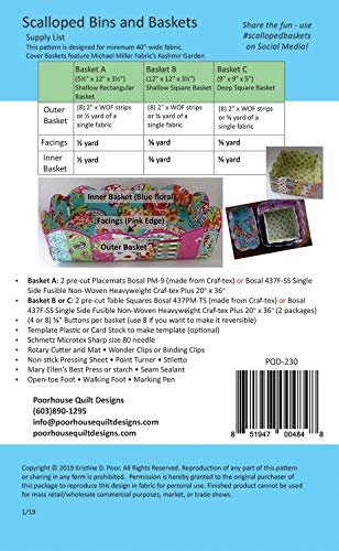 Scalloped Baskets Pattern by Poorhouse Designs