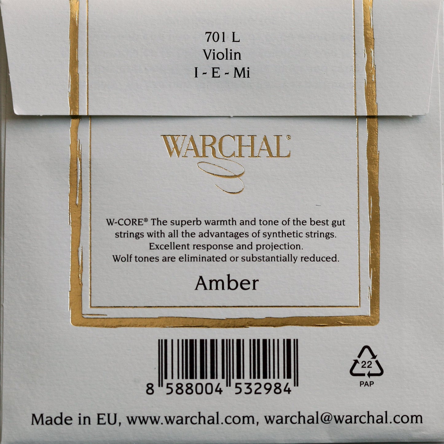 WARCHAL 701L Amber 4/4 Violin e''-1 (loop) medium