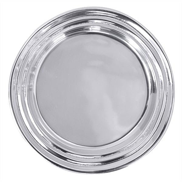 Mariposa Signature Wine Coaster | Silver | Brillante | BARWARE | Wine Plates & Coasters | Recycled SANDCAST Aluminum | Handmade in Mexico