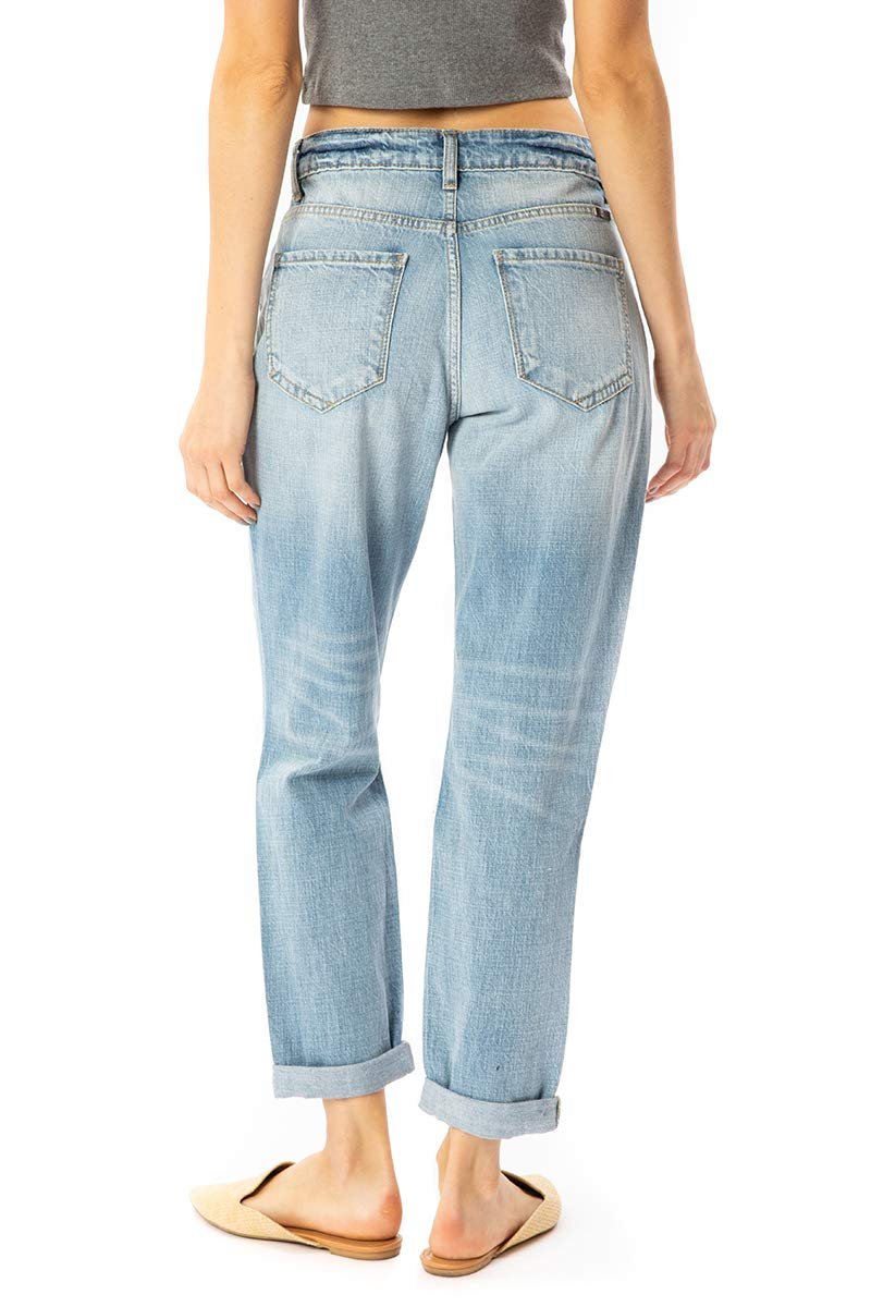 Kan Can Women's High Rise Mom Jeans