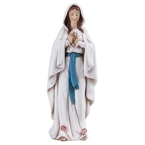 Joseph's Studio by Roman, Renaissance Collection, 4" H Our Lady of Lourdes Figure, Home Décor, Devout Gift, Prayerful Inspiration (2x1x4)