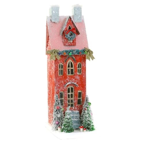 Cody Foster & Co Red Townhouse Christmas Village Building HOU-338