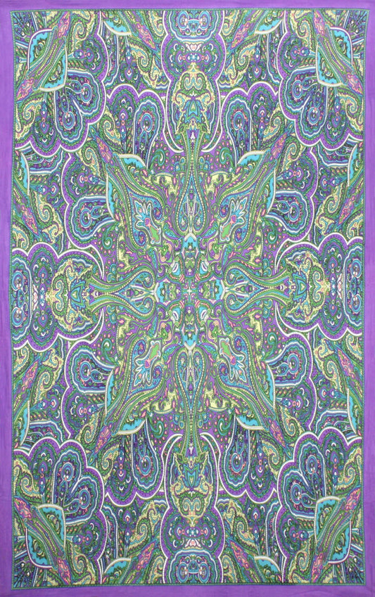 Sunshine Joy 3D Kaleidoscope Paisley Tapestry Tablecloth Beach Sheet 60x90 Inches