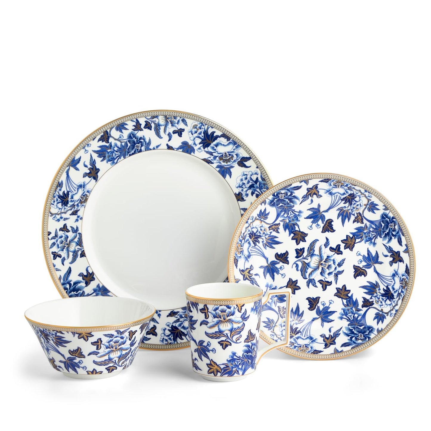 Wedgwood Hibiscus 4-Piece Place Setting Blue