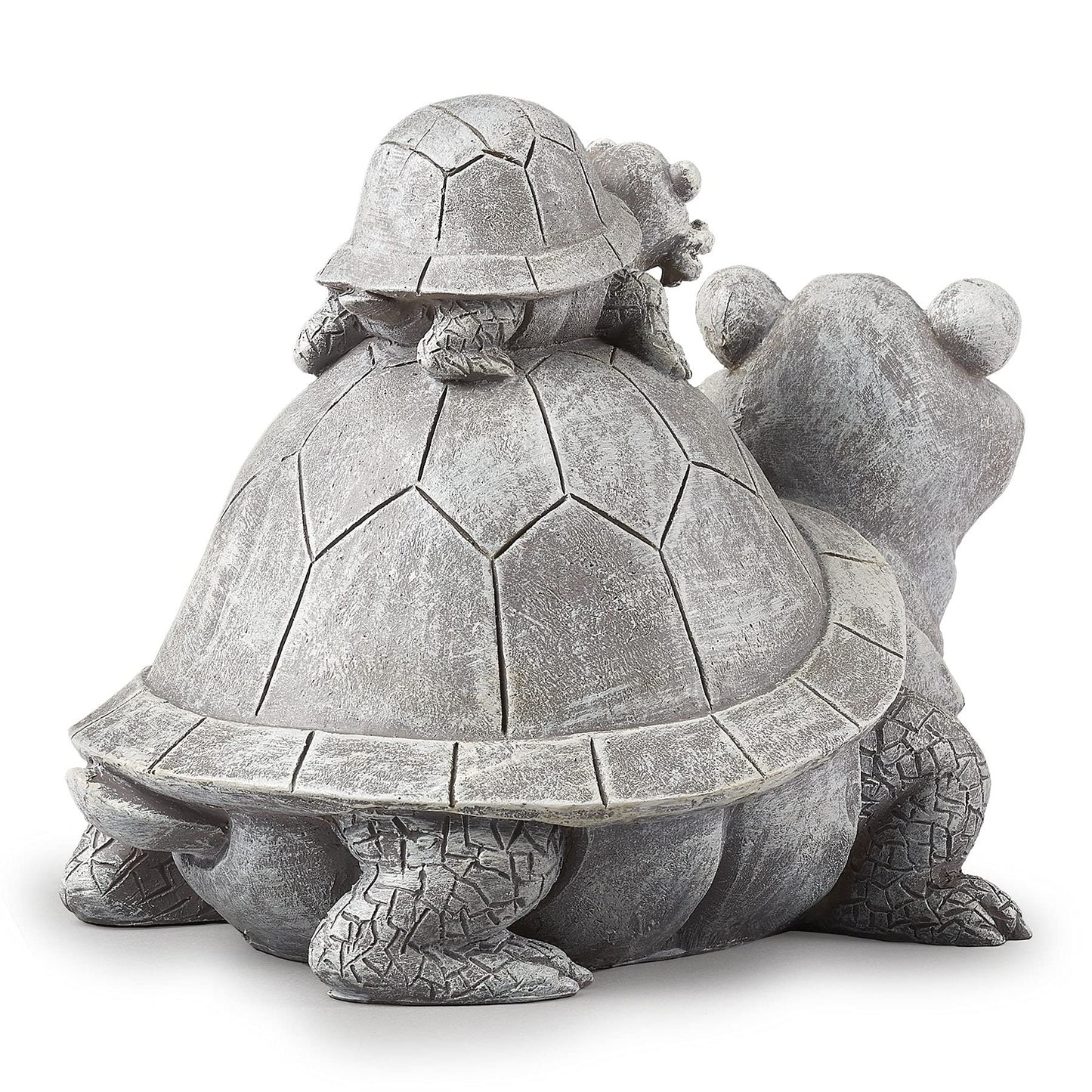Roman Garden - Turtle and Baby Statue, 7" H, Pudgy Pals Collection, Resin and Dolomite, Decorative, Garden Gift, Home Outdoor Decor, Durable, Long Lasting