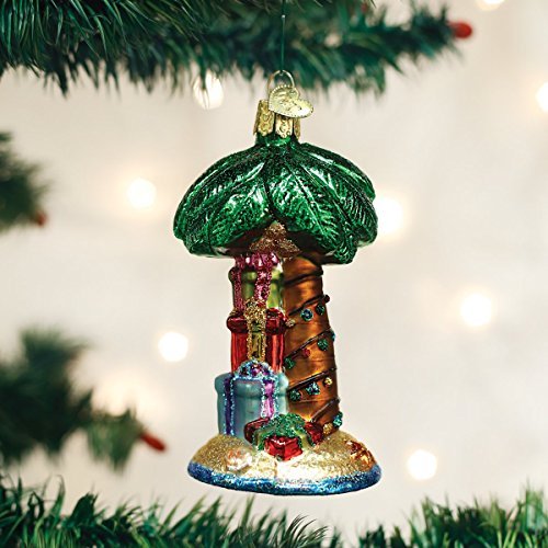 Old World Christmas Glass Blown Ornament Christmas Palm Tree