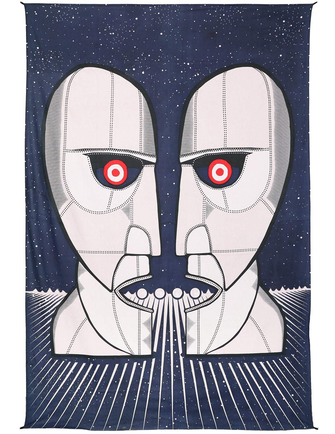 Sunshine Joy Pink Floyd Division Bell Twin Heads Tapestry Psychedelic Wall Art Huge 60x90 Inches