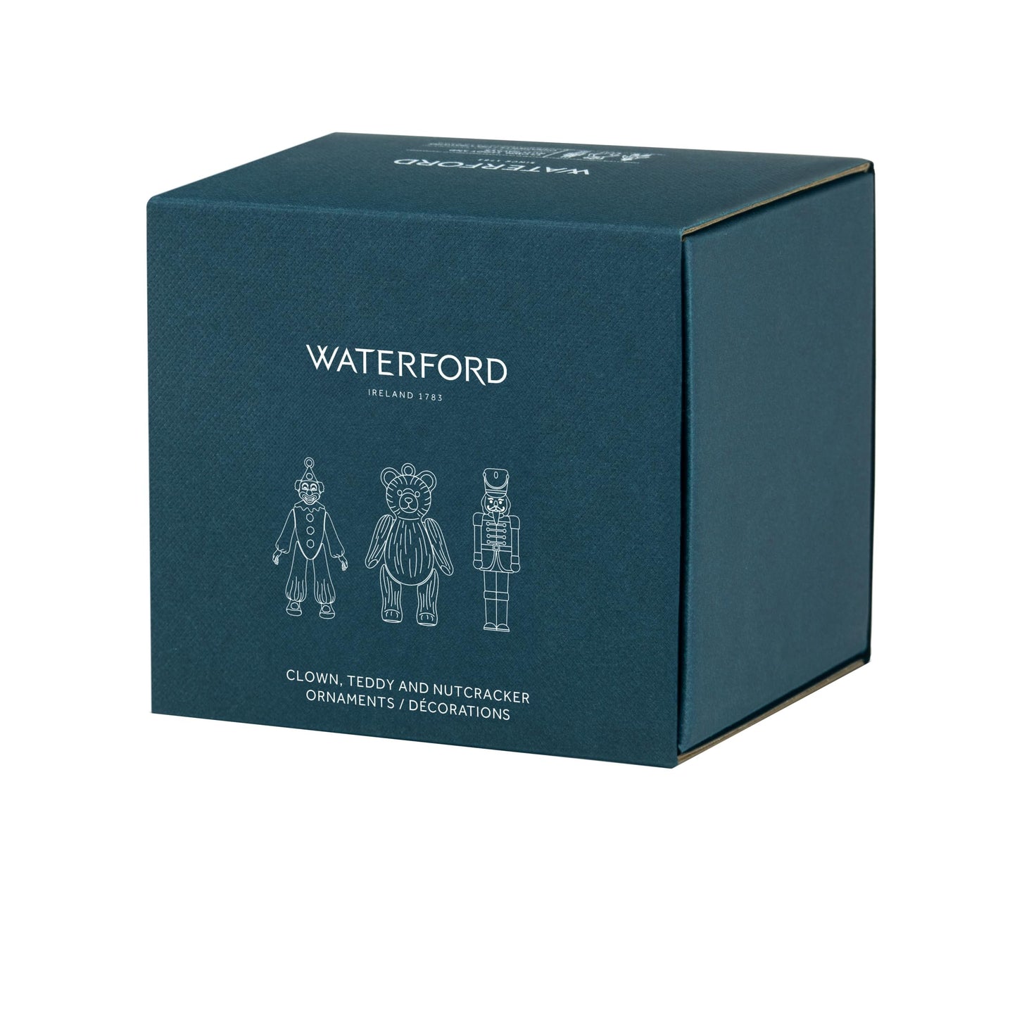 Waterford Christmas Toys- Clown/Teddy/Nutcracker Ornaments, Set of 3