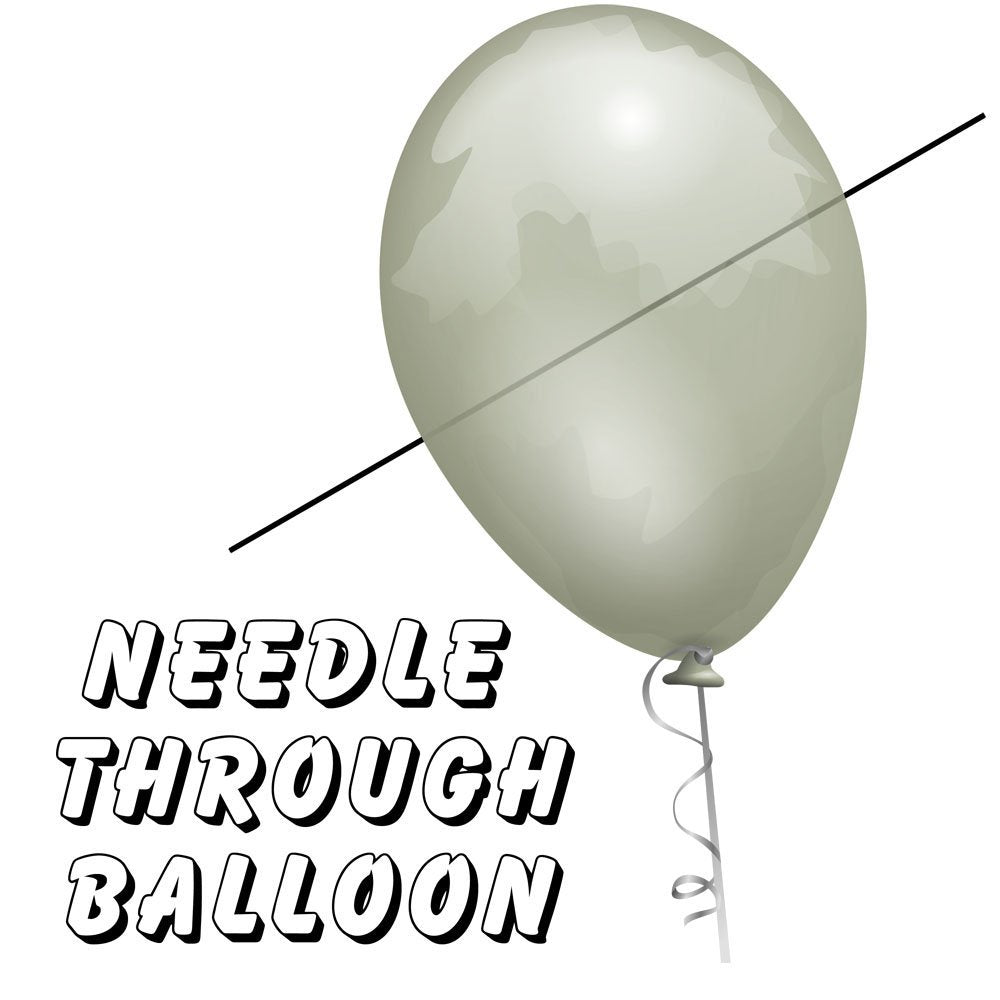 MMS Needle Thru Balloon Professional (with 10 Clear Balloons) by Bazar de Magia - Trick