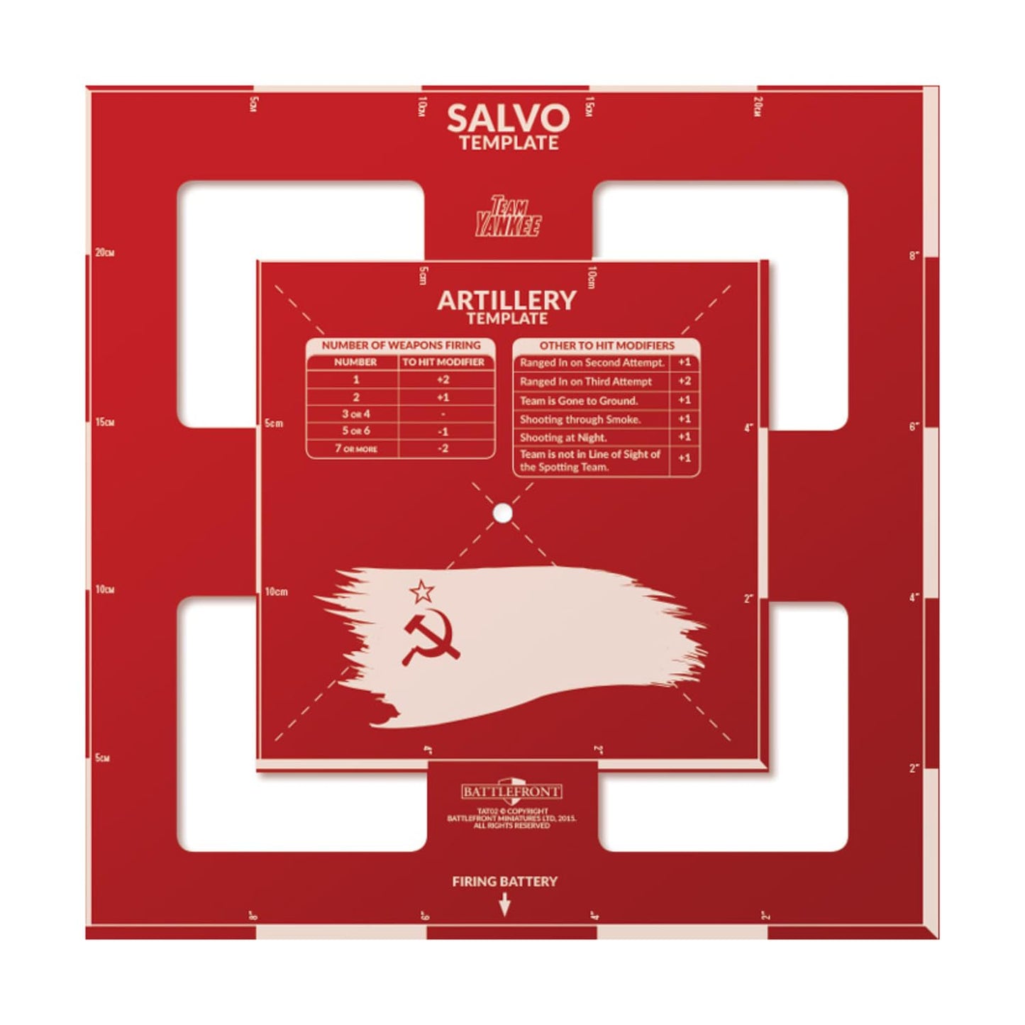 Battlefront Team Yankee Template - Soviet Edition Miniatures TAT02
