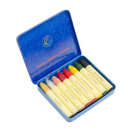 Stockmar Beeswax Stick Crayons 8 Supplementary Colors Tin