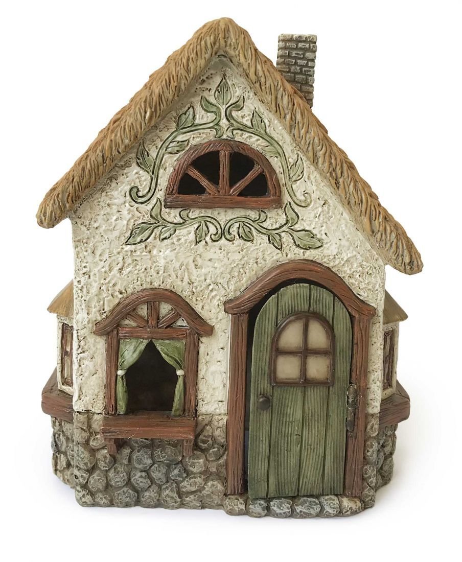 Marshall Home and Garden Meadowbrook House Quaint Green 7 x 5 Resin Stone Outdoor Statue
