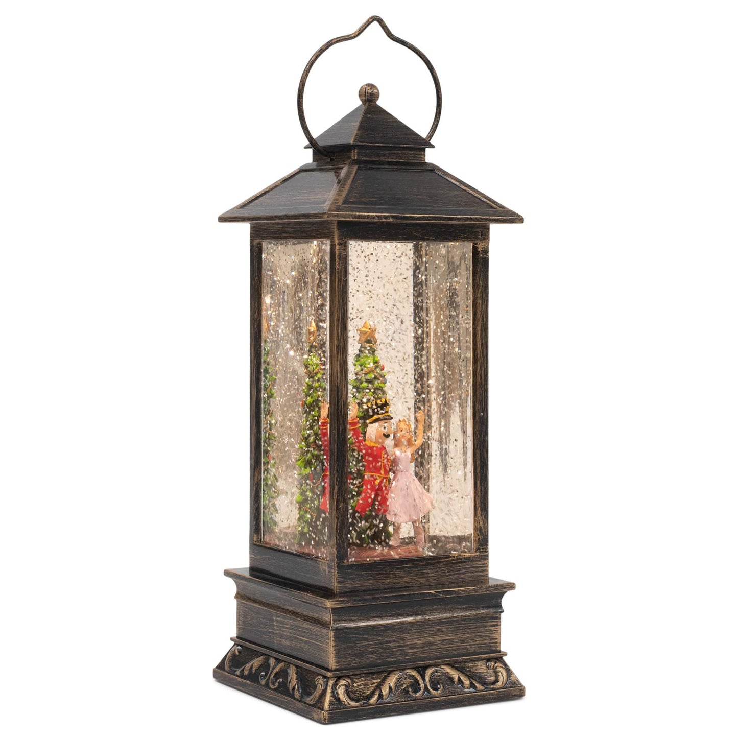 Roman 133516 Led Swirl Lantern Nutcracker Ballet, 10.7 inch, Black