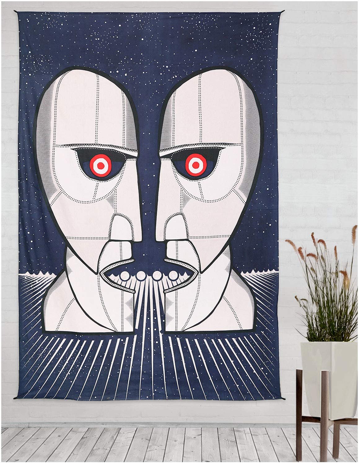 Sunshine Joy Pink Floyd Division Bell Twin Heads Tapestry Psychedelic Wall Art Huge 60x90 Inches