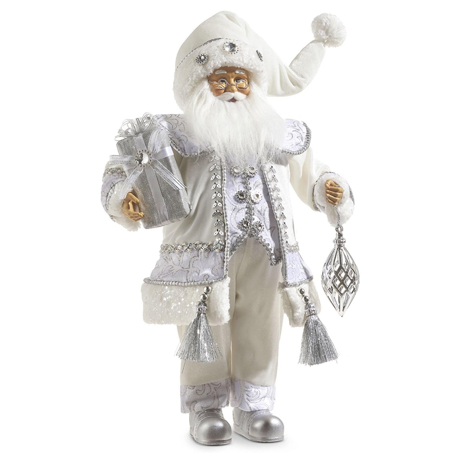 RAZ Imports Winter Frost Santa, 18 inches