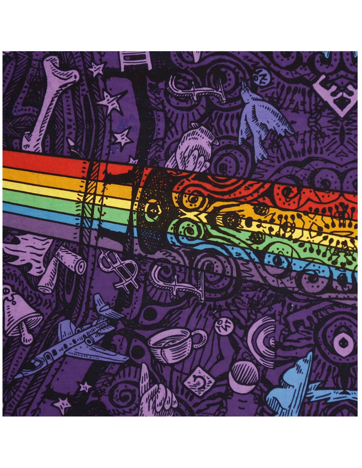 Sunshine Joy Pink Floyd The Dark Side Of The Moon Tapestry Lyrics Purple 60x90 Inches