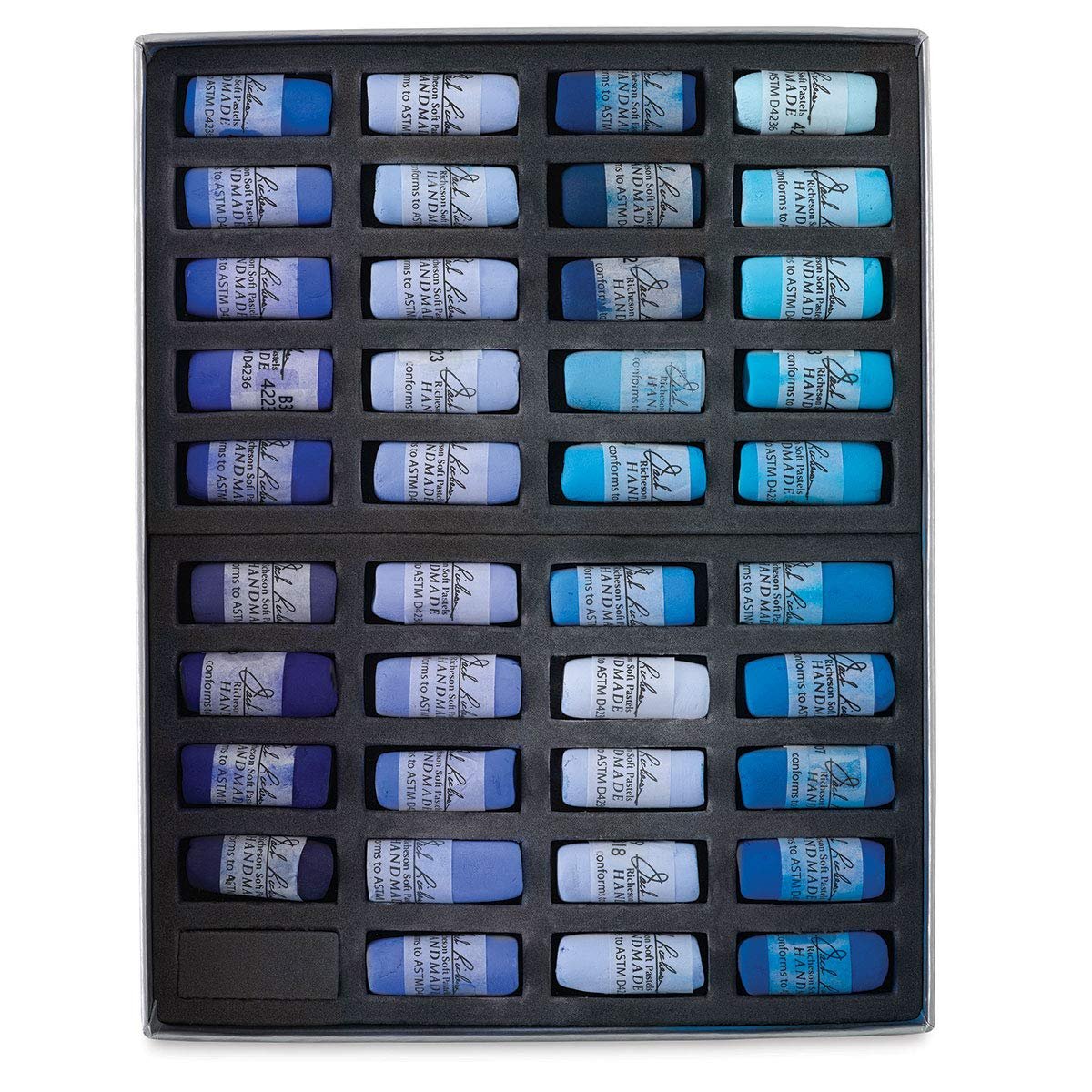 Jack Richeson 422970 Hand Rolled Soft Pastels, Blue