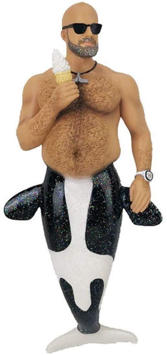 December Diamonds 55-55129 Merman Ornament Beached Whale