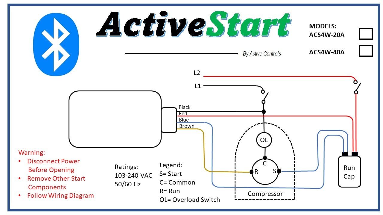 SoftStarter 40 Amps up to 72000 BTU Comp, SoftStart Home Air Conditioning, Start an Air Conditioner on a Small Generator - Trailer, Camper, Home HVAC