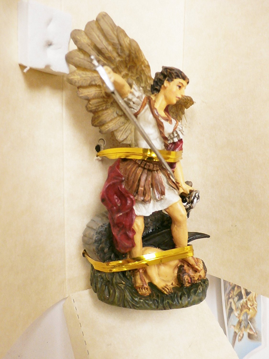 Roman Giftware Inc., Patrons & Protectors, 3.5" H ST Michael Figure,Religious, Inspirational, Durable (5x2x3)