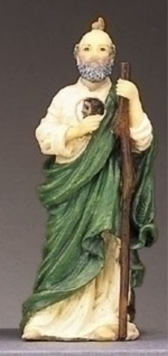 Roman Giftware Inc., Patrons & Protectors, 4" H ST Jude Figure,Religious, Inspirational, Durable (1x1x3)