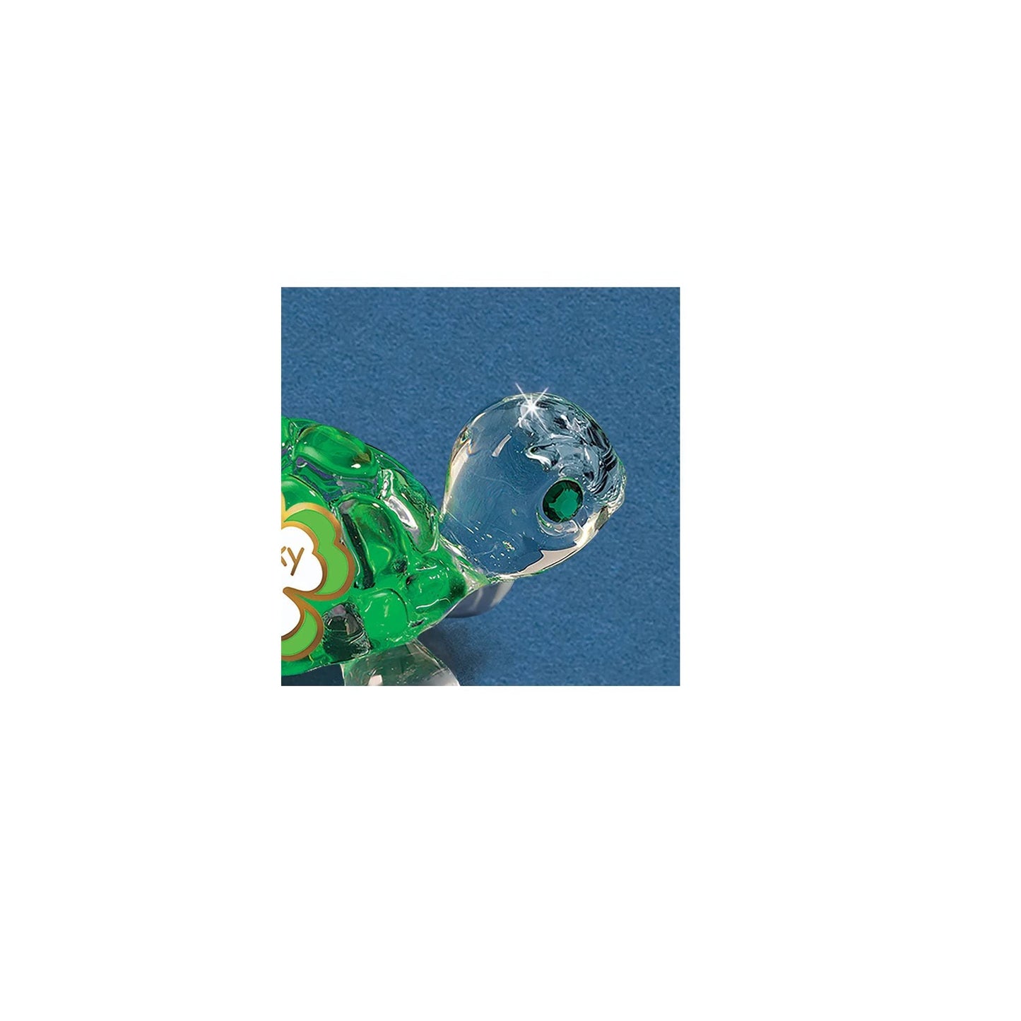 Glass Baron Lucky Green Turtle