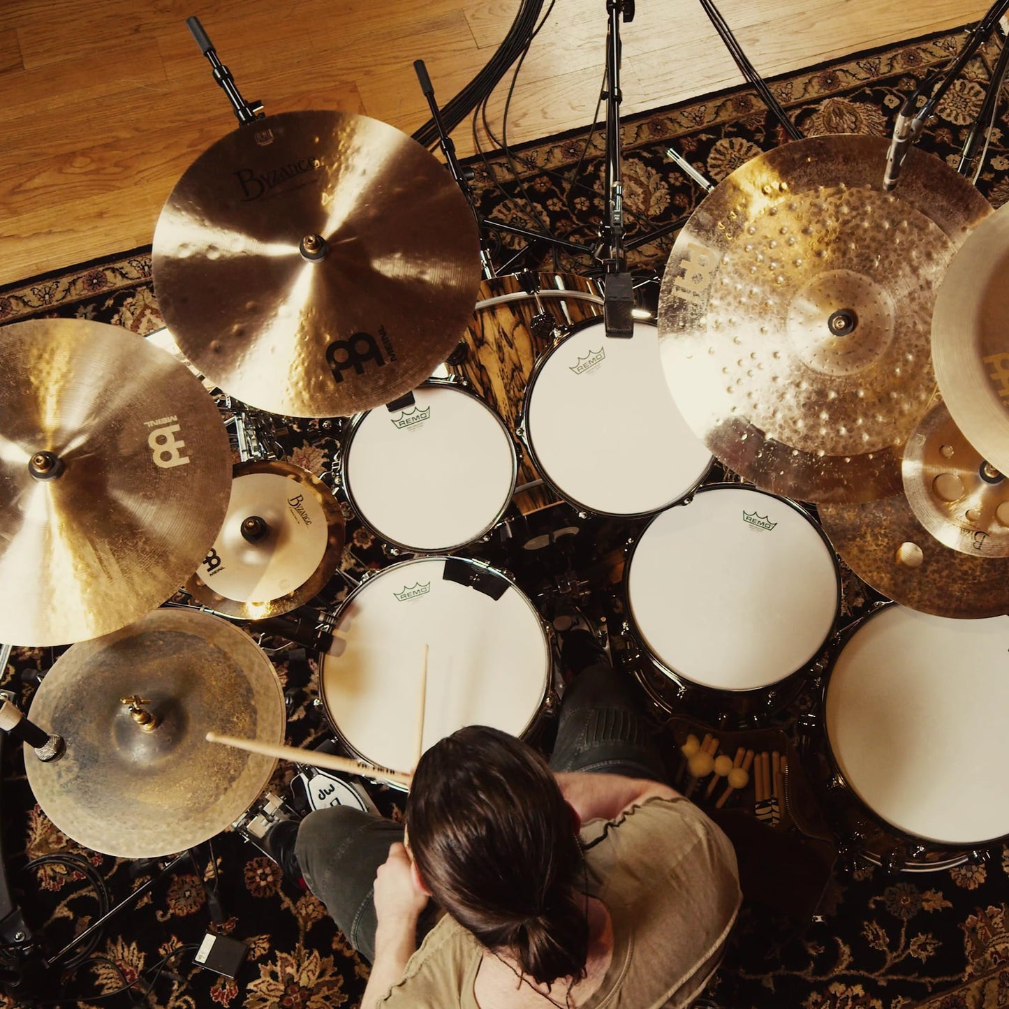Meinl Cymbals Byzance 14" Vintage Equilibrium Hihats, Pair, Matt Garstka Signature — Made in Turkey — Hand Hammered B20 Bronze, 2-Year Warranty, B14EQH