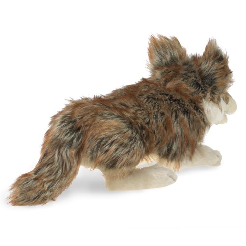 Folkmanis Gray Wolf Hand Puppet Gray/Black/White, 1 EA
