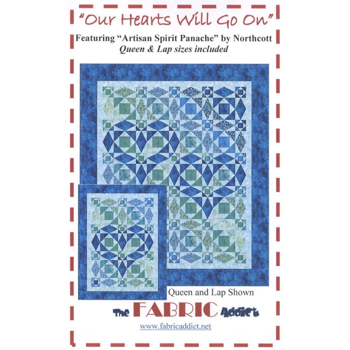 Our Hearts Will Go On Quilt Pattern by The Fabric Addict
