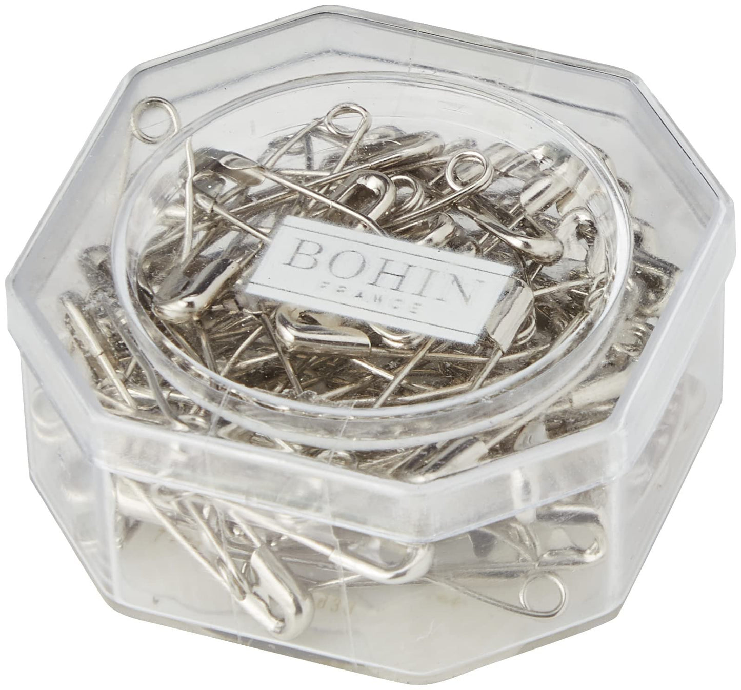 Bohin Safety Pin Curved Size 1 1/2 65ct