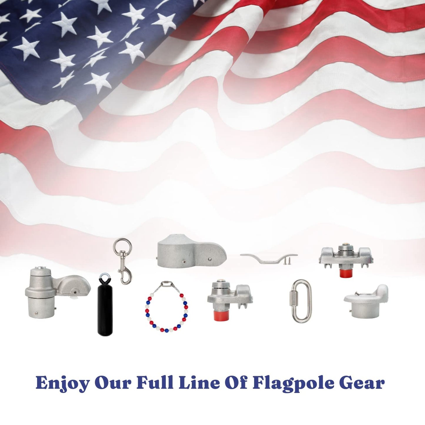 Eder Flag Flagpole Truck RTS-2-125 (1-1/4" Spindle) for 3-1/2" top - Satin Finish