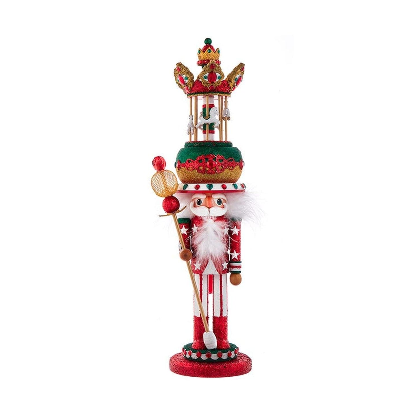 Kurt Adler 18-Inch Carousel Hat Musical Nutcracker