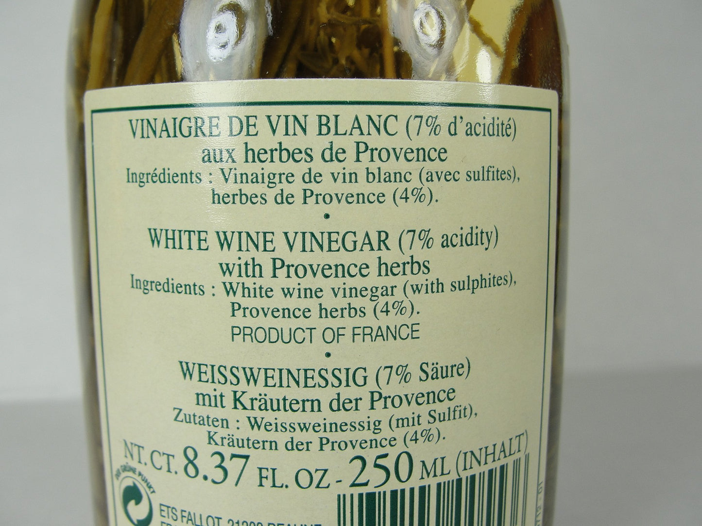 Fallot France Provence herbs Herbes de Provence Vinegar 8 oz