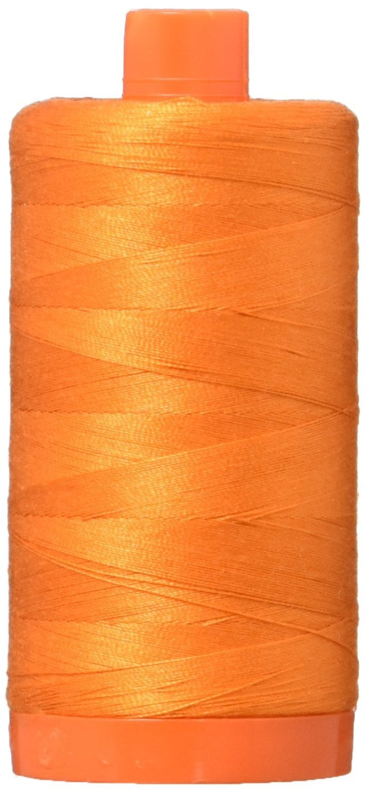 Aurifil Mako Cotton Thread Solid 50wt 1422yds Pumpkin
