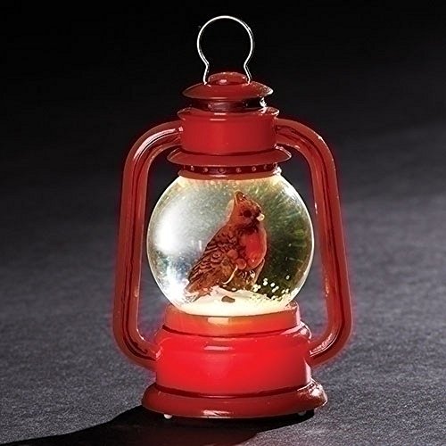 Roman 3.5 inches Height x 2.5 Width 2 Diameter LED Cardinal in Lantern Dome Home Decor