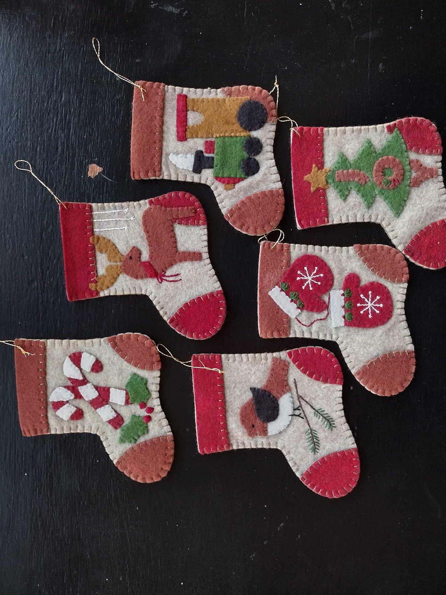 Warm Feet Kit and Pattern | Christmas Ornament Craft Kit | DIY Christmas Ornament Kit by Rachel's of Greenfield