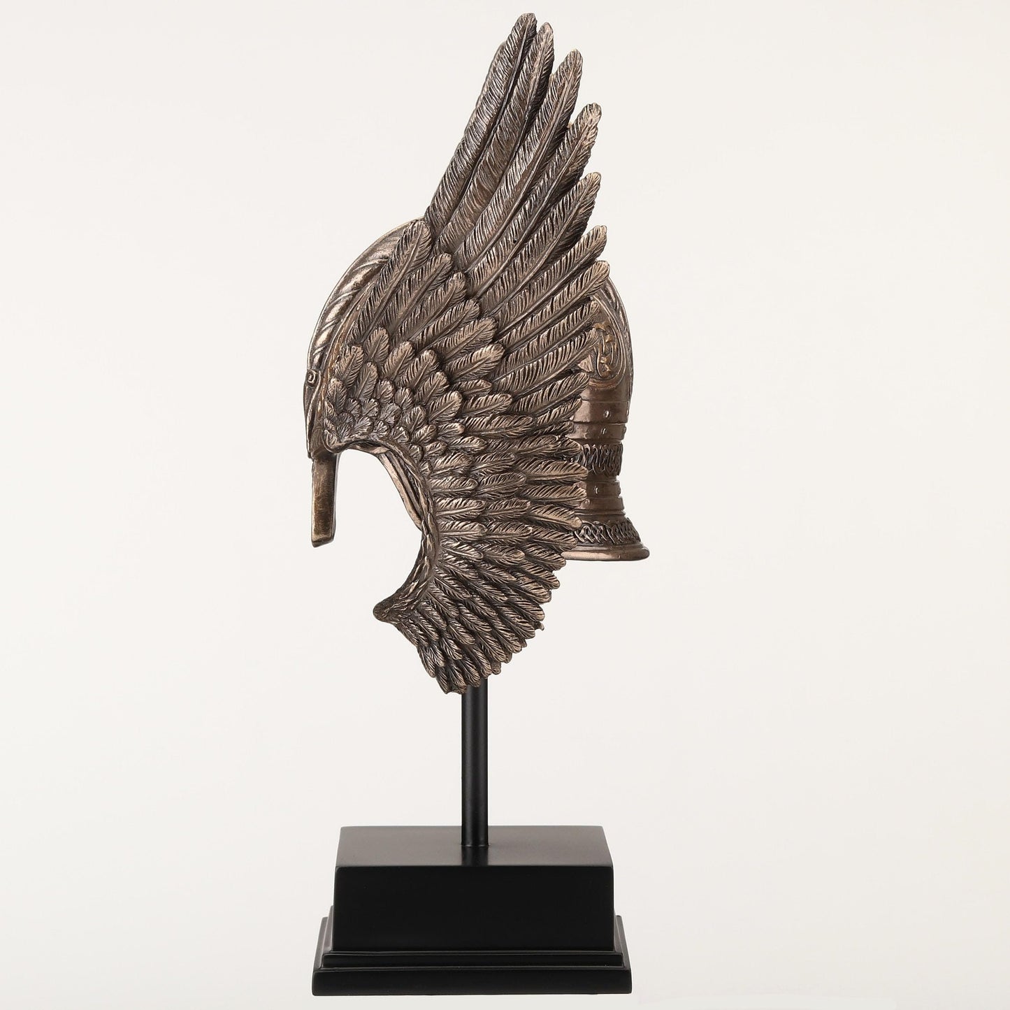 Veronese Design 9 1/4 Inch Winged Valkyrie Helmet Cold Cast Resin Bronze Finish Nordic Decoration Sculpture
