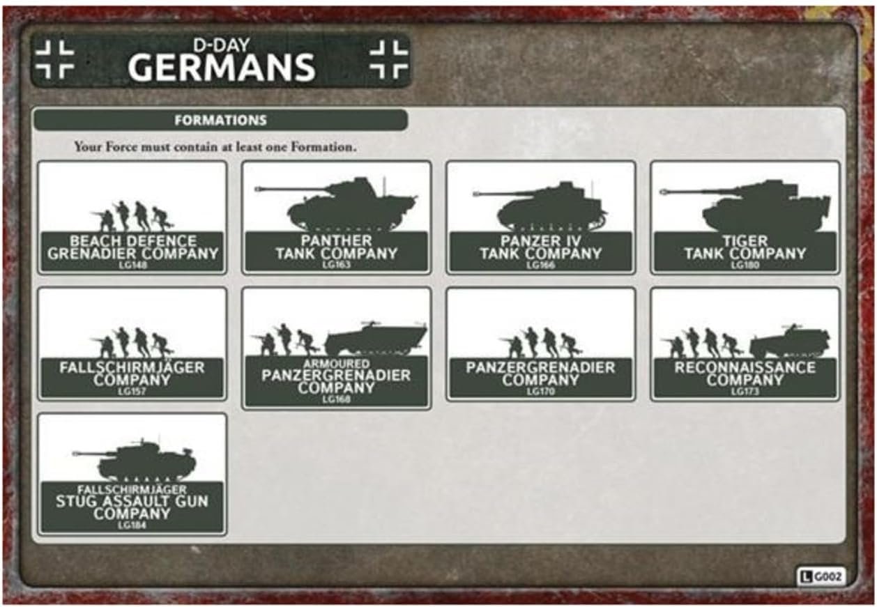 Flames of War: Late War: German: D-Day Unit Cards (FW263U)