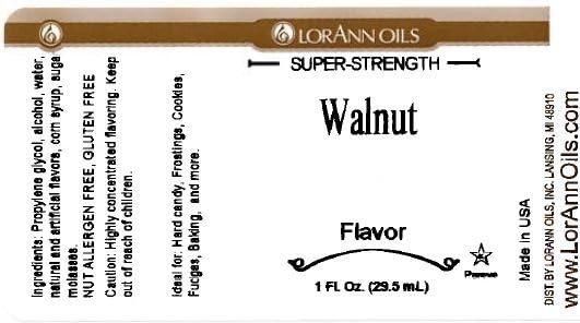 LorAnn Walnut (formally black walnut) SS Flavor, 1 ounce bottle