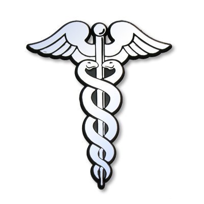 Caduceus Symbol Car Emblem